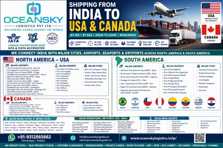 Ocean Sky Logistics Pvt. Ltd. Expands Global Network as a Leading Freight Forwarding Company Connecting India with USA, Canada, Europe, Russia, CIS Countries, North & South America